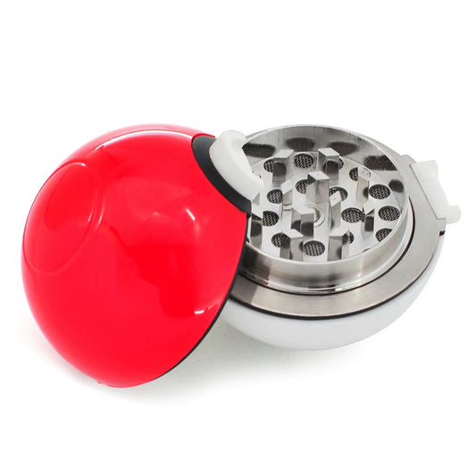  Poké Ball Model Grinder 55Mm Poké Ball Herb Grinders Metal Zinc Alloy Plastic Metal Grinders 3 Parts Smoking Accessories